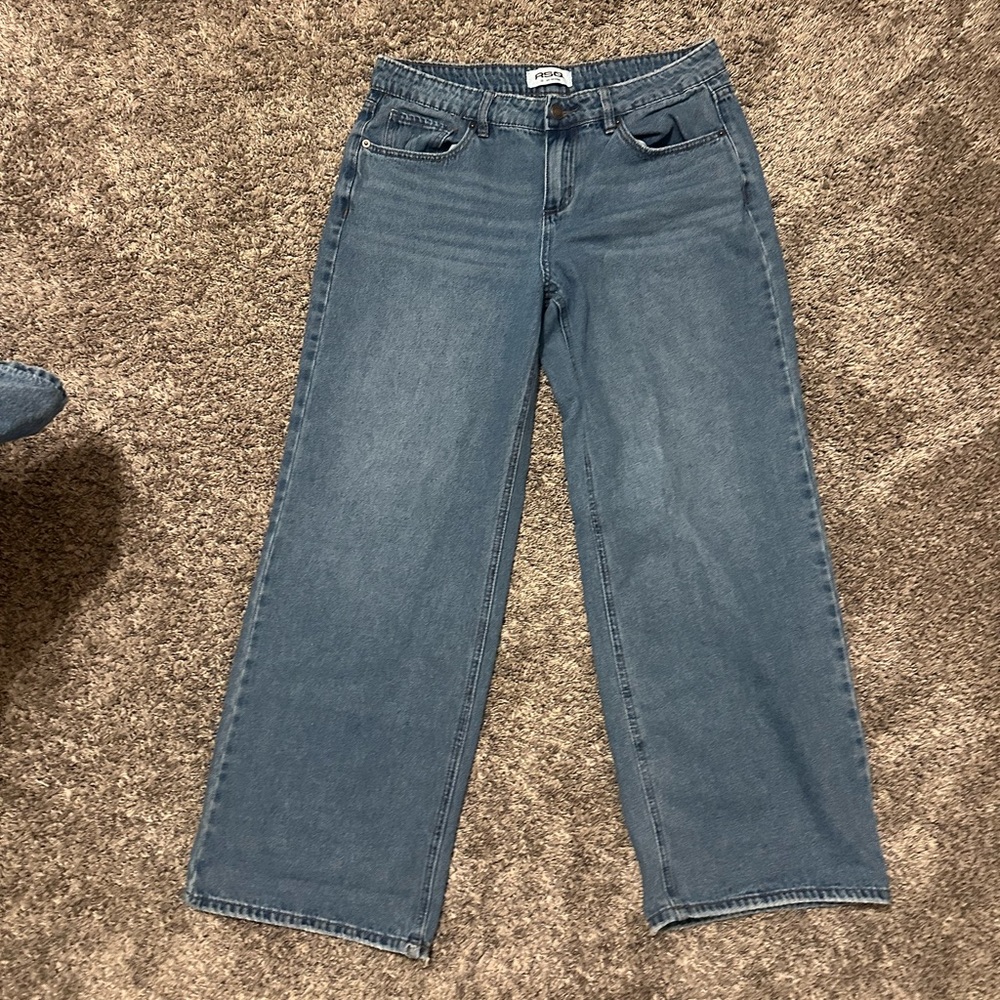 RSQ Women's Straight Leg Blue Jeans